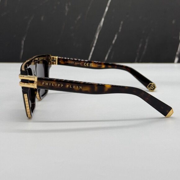 NEW SPP108M 0722 PHILIPP PLEIN ICON HAVANA UNISEX SUNGLASSES - Picture 10 of 13